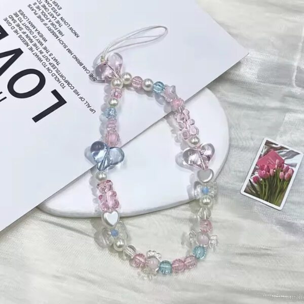 Pastel Beaded Phone Charm