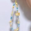 Yellow And Blue Beaded Charm