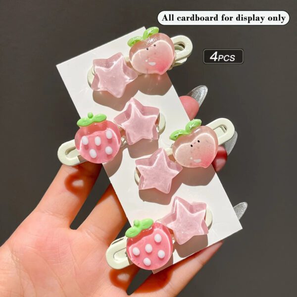 Strawberry Star Themed Hair Pin Set