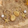 Starfish Shell Earrings