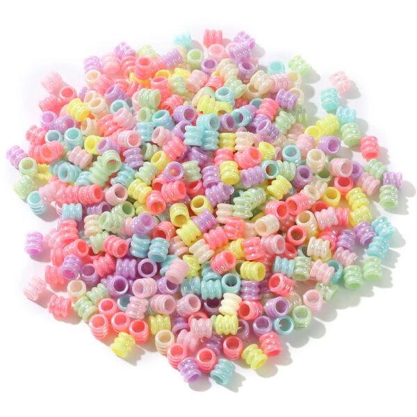 Acrylic Tube Hair Beads