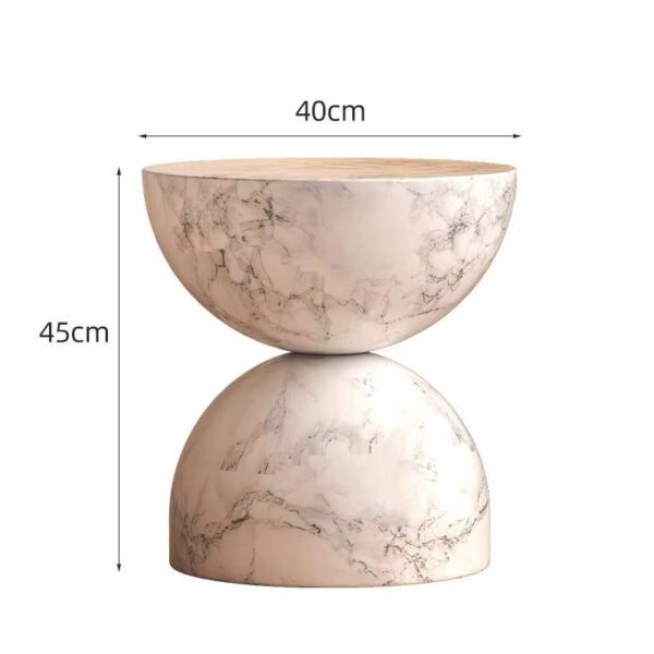 Modern Faux Marble Sidetable