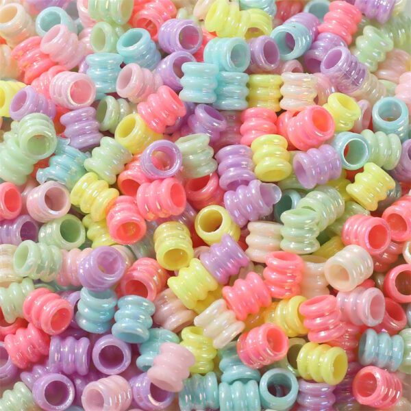 Acrylic Tube Hair Beads