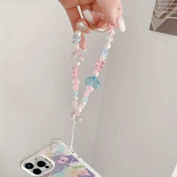 Pastel Beaded Phone Charm