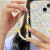 Yellow And Blue Beaded Charm