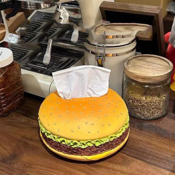 Hamburger Tissue Box