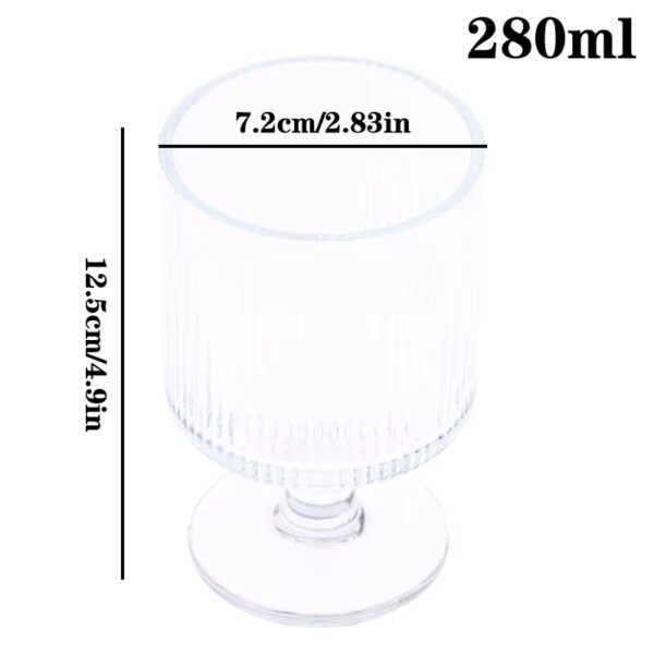 Striped Glass Ball Goblet