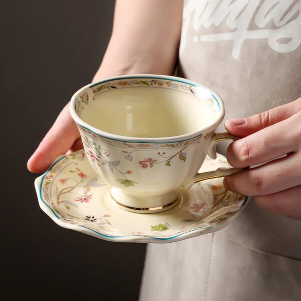 Floral Coffee Cup Set