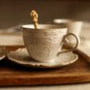 French Relief Tea Cup Set