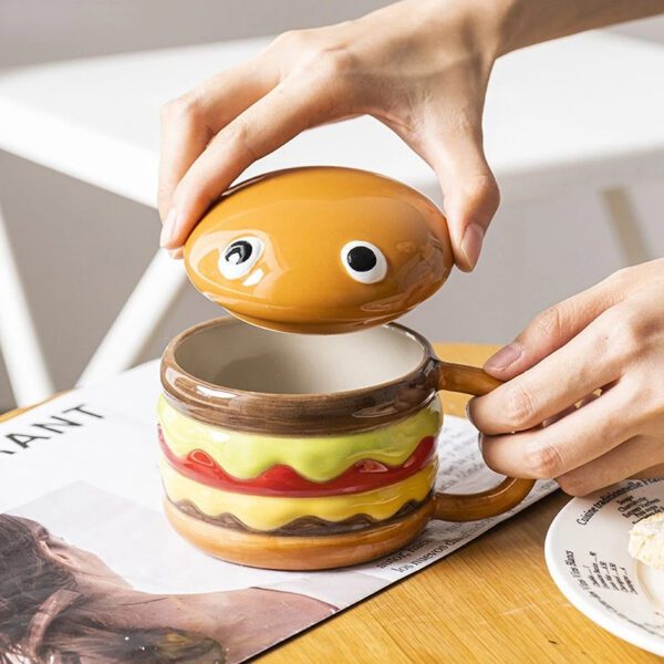 3D Hamburger Coffee Cup