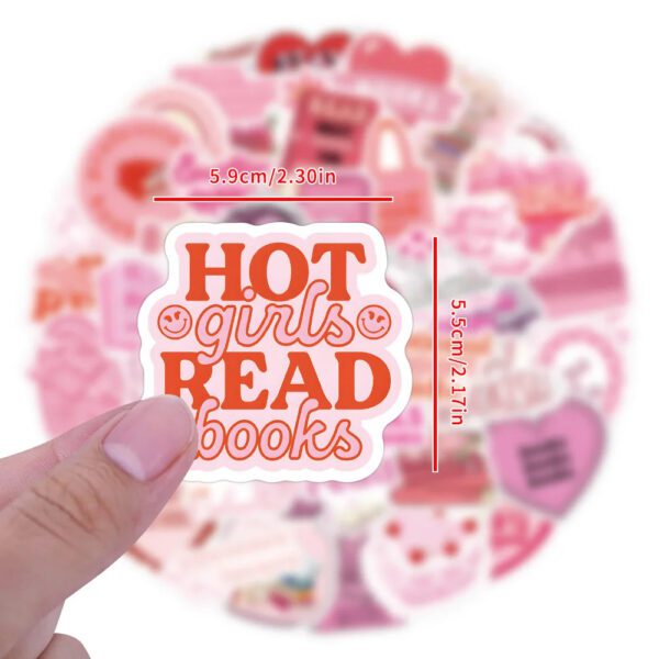 Pink Book Aesthetics Sticker Pack