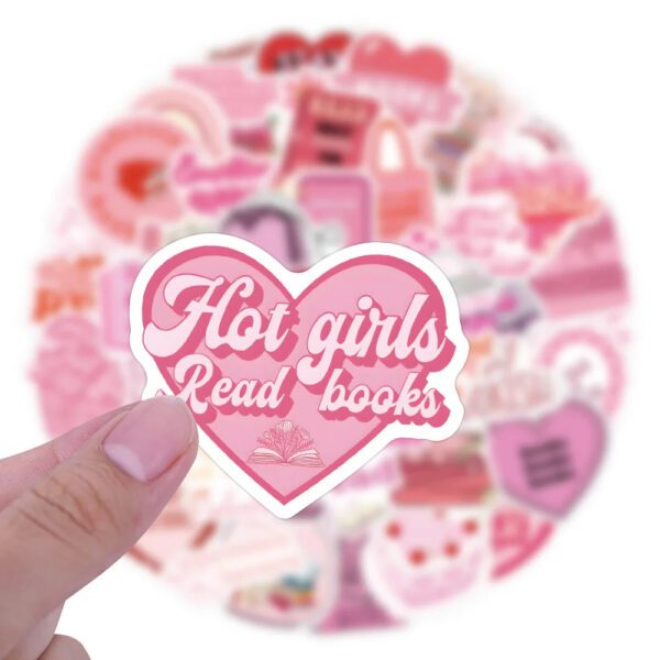 Pink Book Aesthetics Sticker Pack