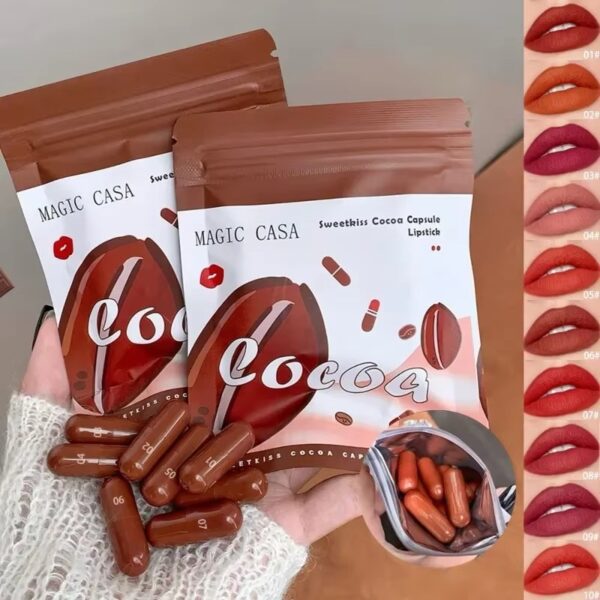 Velvet Cocoa Capsule Lipstick Collection (10pcs)