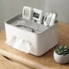 Gray Multifunctional Tissue Storage Box