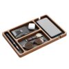 SolidWood Multi-Compartment Desk Organizer