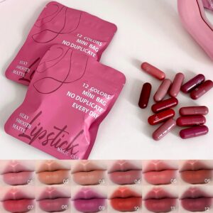 MagicCasa 12-Shade Matte Lip Balm Collection